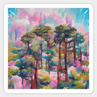 Aesthetic Pine Forest Sticker